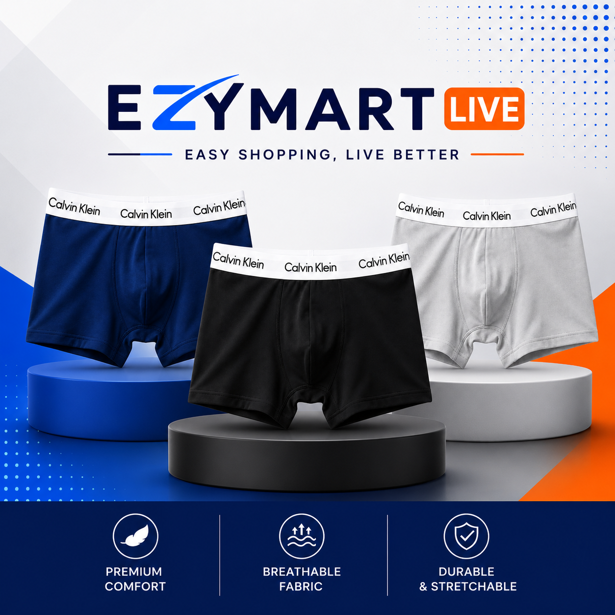 Men's Premium CK  Boxer Combo